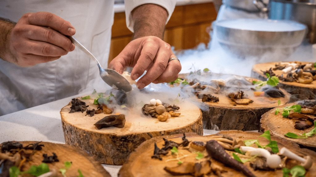 Chef preparing food