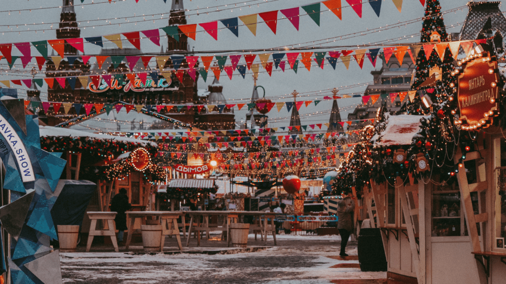 Christmas market decorations