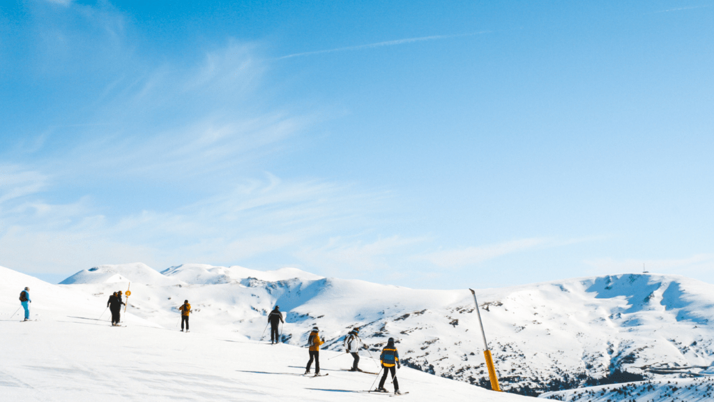 people skiing