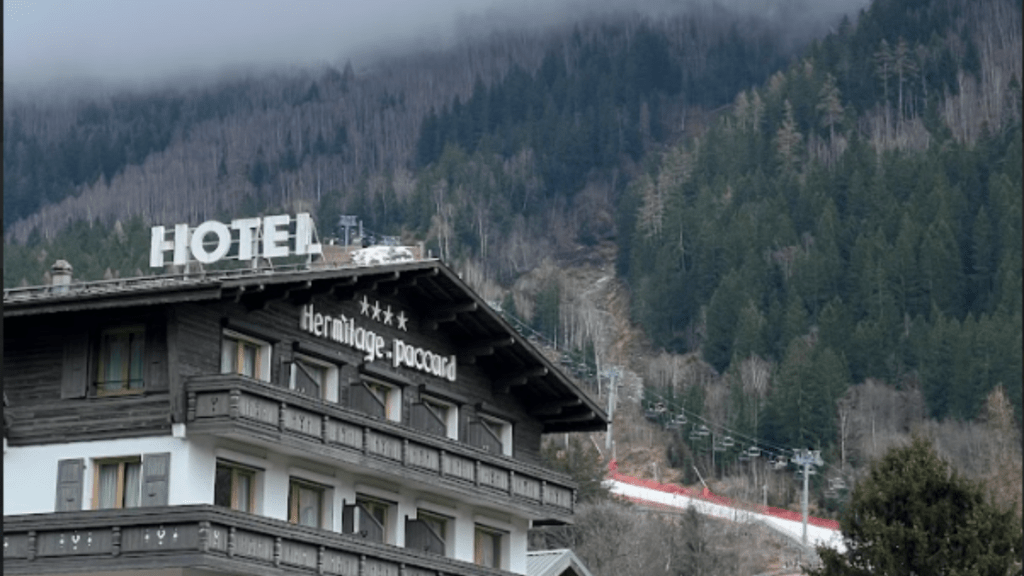 outside view of a hotel in chamonix