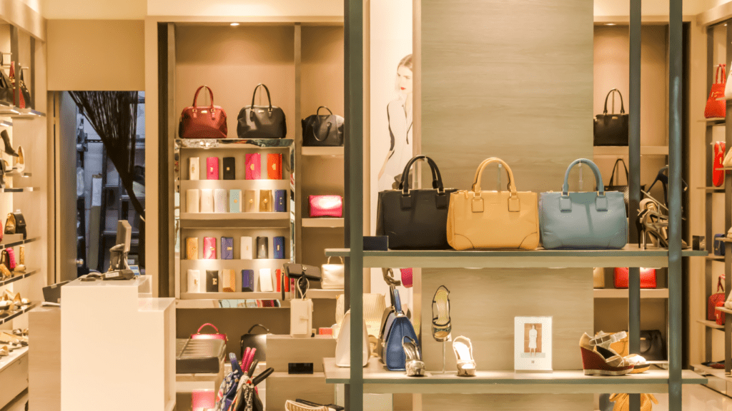 bag and wallet display room