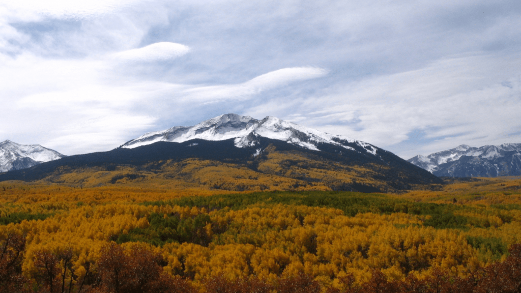 scenic view of a snow mountain