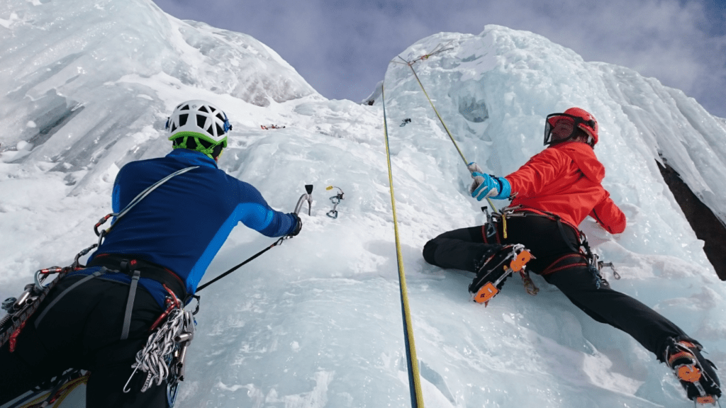 Ice climbing activity