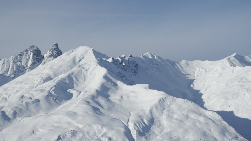 scenic view of snowy mountain