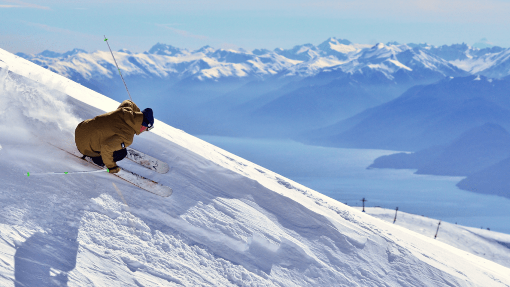 photo of man skiing