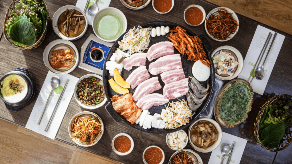 flat lay photo of foods