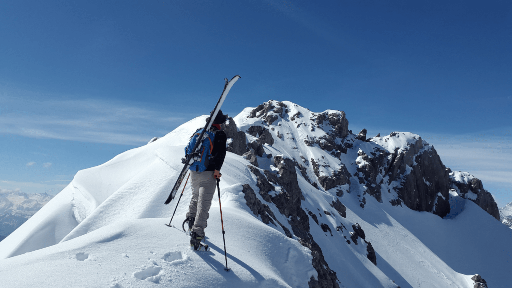 back country skiing