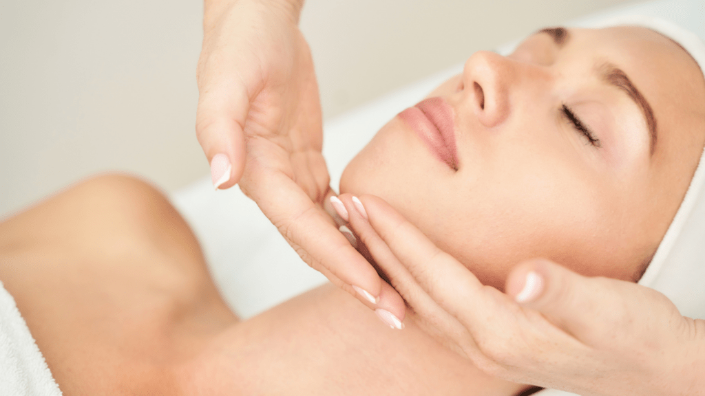 Woman having spa