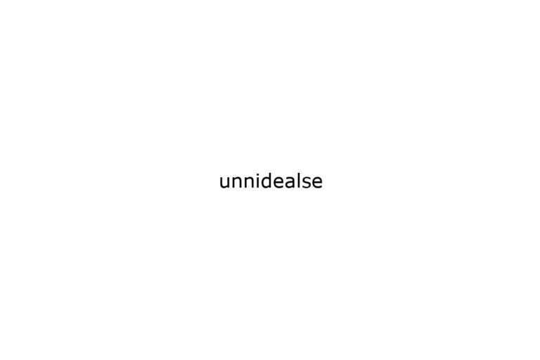 unnidealse