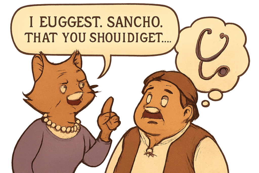 what does mrs. morningstar suggest that sancho should get?