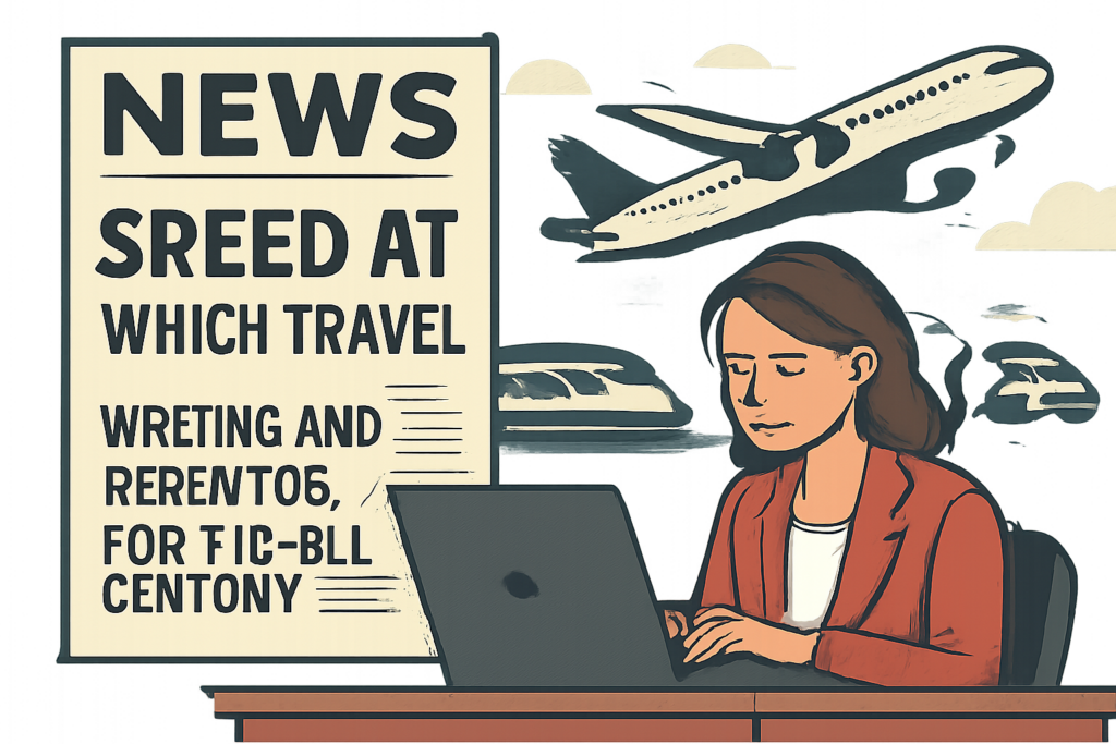 writing and reporting the news for the 21st century: the speed at which we travel