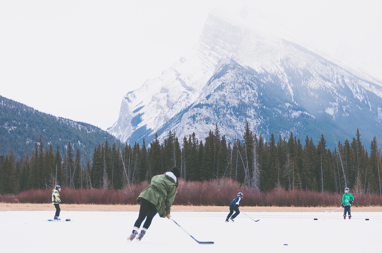 hockey, ice, rink, skates, skating, sports, people, team, outdoors, nature, mountain, snow, winter, cold, hockey, hockey, hockey, hockey, hockey
