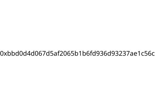 0xbbd0d4d067d5af2065b1b6fd936d93237ae1c56c